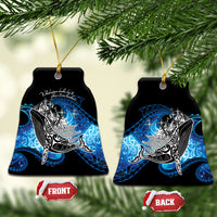 Maori Matariki Te Araroa Paikea Starry Ceramic Ornament Tangaroa Whakatauki LT7 Bell Flake Black - Polynesian Pride