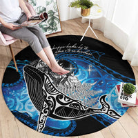 Maori Matariki Te Araroa Paikea Starry Round Carpet Tangaroa Whakatauki LT7 - Polynesian Pride