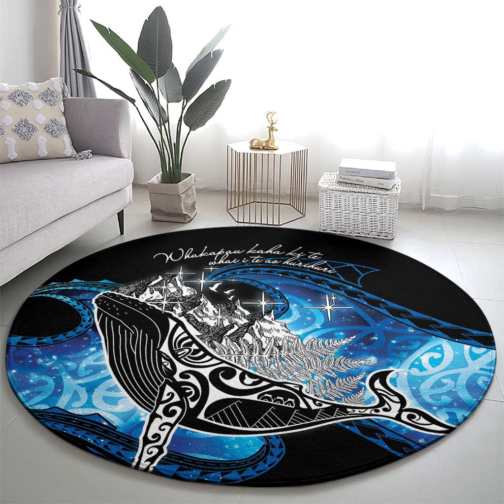 Maori Matariki Te Araroa Paikea Starry Round Carpet Tangaroa Whakatauki LT7 - Polynesian Pride
