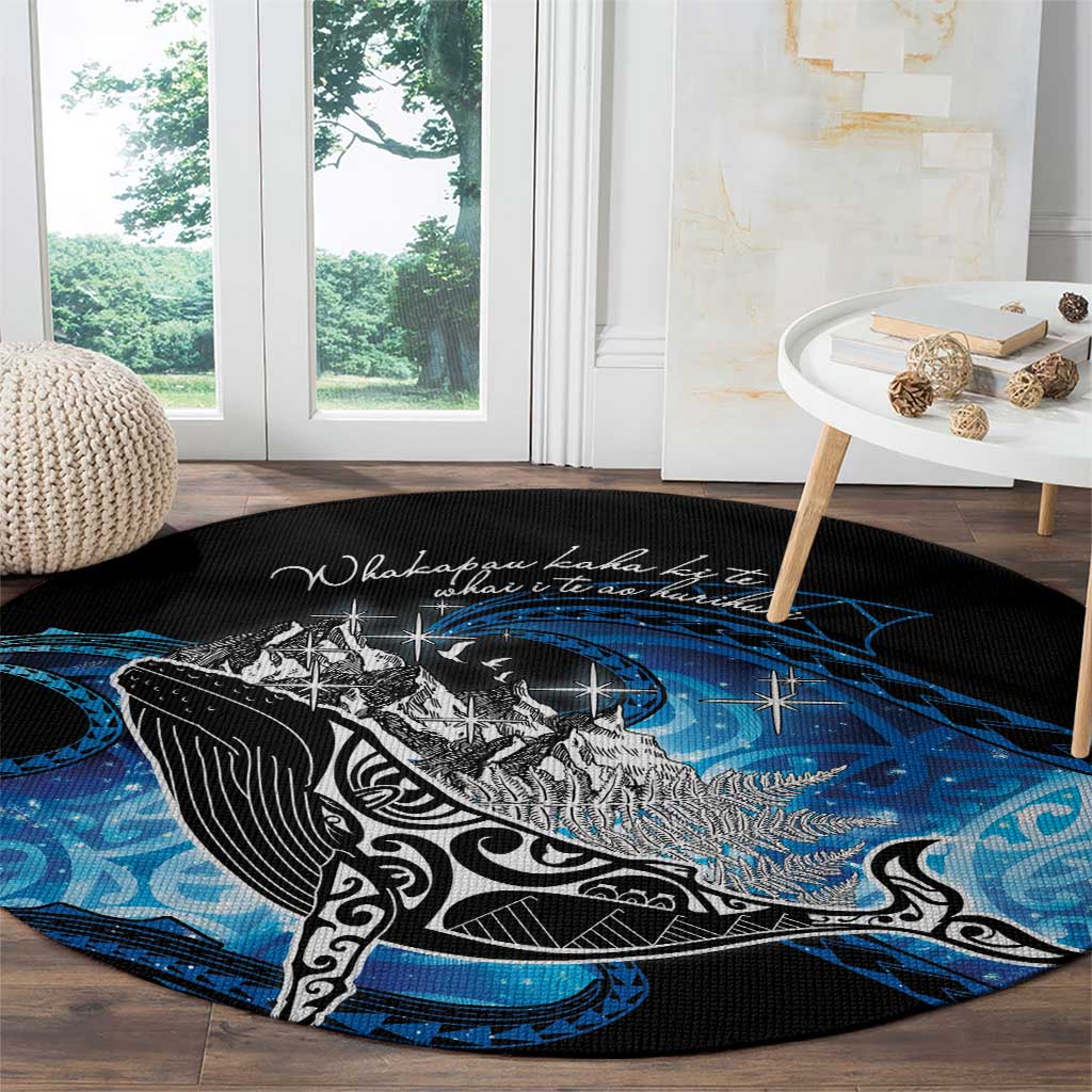 Maori Matariki Te Araroa Paikea Starry Round Carpet Tangaroa Whakatauki LT7 - Polynesian Pride