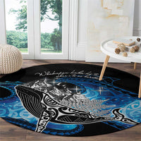 Maori Matariki Te Araroa Paikea Starry Round Carpet Tangaroa Whakatauki LT7 - Polynesian Pride