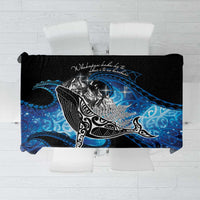 Maori Matariki Te Araroa Paikea Starry Tablecloth Tangaroa Whakatauki LT7 Black - Polynesian Pride