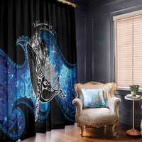 Maori Matariki Te Araroa Paikea Starry Window Curtain Tangaroa Whakatauki LT7 - Polynesian Pride