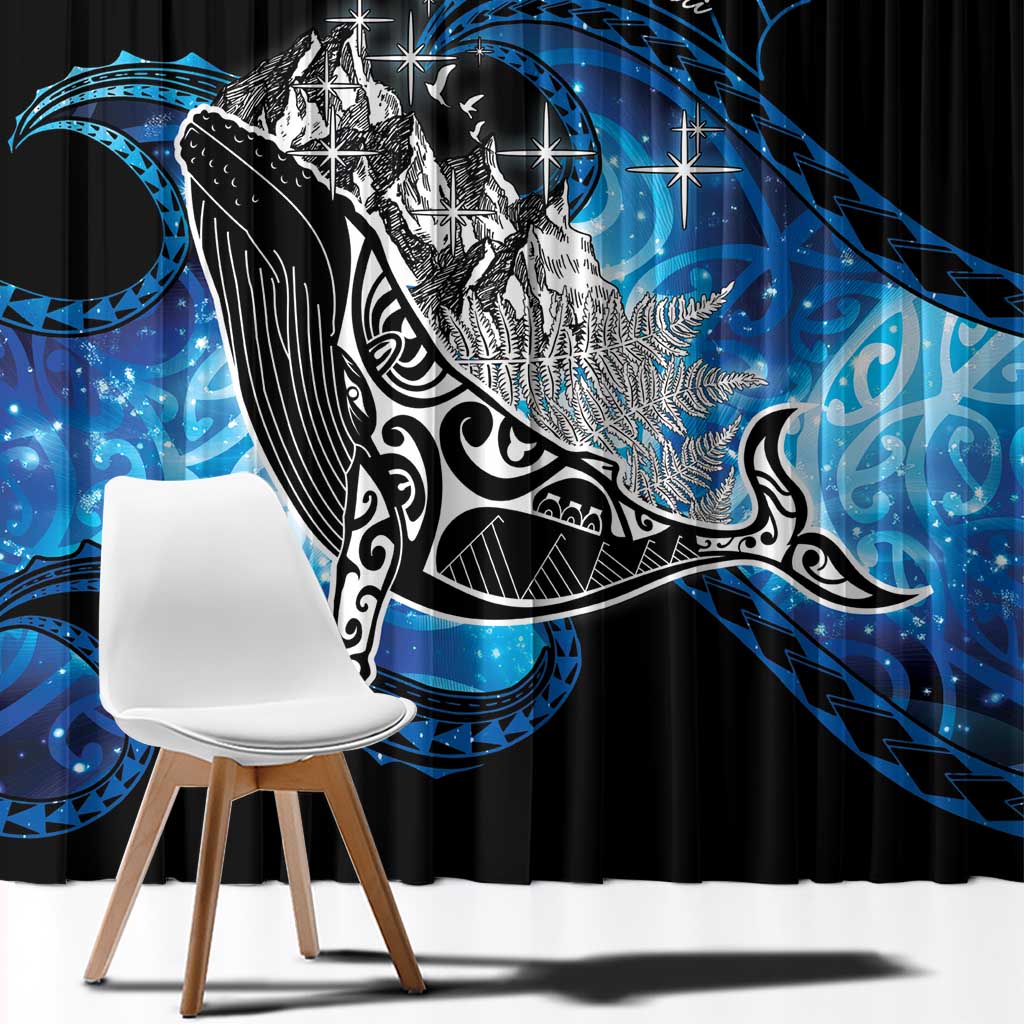 Maori Matariki Te Araroa Paikea Starry Window Curtain Tangaroa Whakatauki LT7 - Polynesian Pride