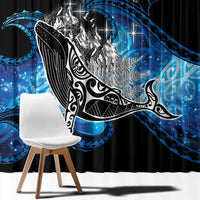 Maori Matariki Te Araroa Paikea Starry Window Curtain Tangaroa Whakatauki LT7 - Polynesian Pride
