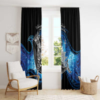 Maori Matariki Te Araroa Paikea Starry Window Curtain Tangaroa Whakatauki LT7 - Polynesian Pride