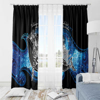 Maori Matariki Te Araroa Paikea Starry Window Curtain Tangaroa Whakatauki LT7 - Polynesian Pride