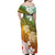 Kanaka Maoli Hawaii Flag Day Family Matching Off Shoulder Maxi Dress and Hawaiian Shirt Vibrant Frangipani