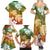 Kanaka Maoli Hawaii Flag Day Family Matching Summer Maxi Dress and Hawaiian Shirt Vibrant Frangipani