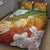 Kanaka Maoli Hawaii Flag Day Quilt Bed Set Vibrant Frangipani