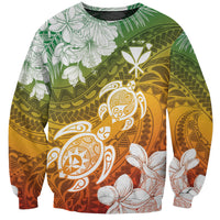 Kanaka Maoli Hawaii Flag Day Sweatshirt Vibrant Frangipani LT7 Unisex Colorful - Polynesian Pride