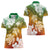 Kanaka Maoli Hawaii Flag Day Women Polo Shirt Vibrant Frangipani