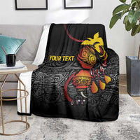 Personalized Papua New Guinea Milne Bay Blanket Bagi Necklace Mix Lime Pot Grunge LT7 - Polynesian Pride