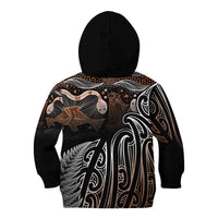 Aotearoa Maori - Australia Indigenous Kid Hoodie Koiri Whakairo Mix Aboriginal Art LT7 - Polynesian Pride