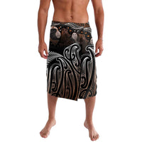 Aotearoa Maori - Australia Indigenous Lavalava Koiri Whakairo Mix Aboriginal Art LT7 Brown - Polynesian Pride
