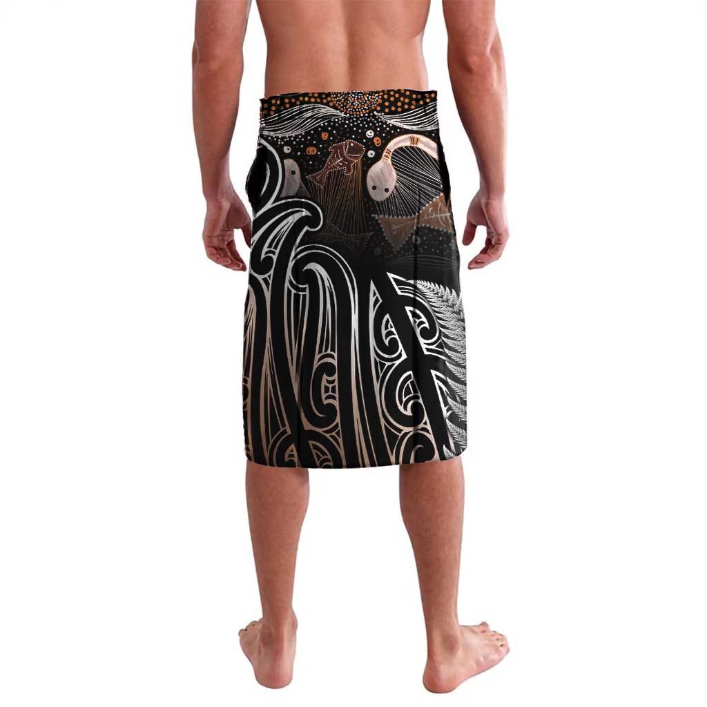 Aotearoa Maori - Australia Indigenous Lavalava Koiri Whakairo Mix Aboriginal Art LT7 - Polynesian Pride
