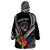 Personalised Polynesian Dog Wearable Blanket Hoodie Rottweiler With Polynesia Pattern Curve Style LT7 - Polynesian Pride