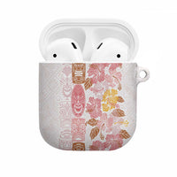 Christmas Aloha Hawaii Tiki AirPods Case Hibiscus Spring Colors LT7 Pink - Polynesian Pride