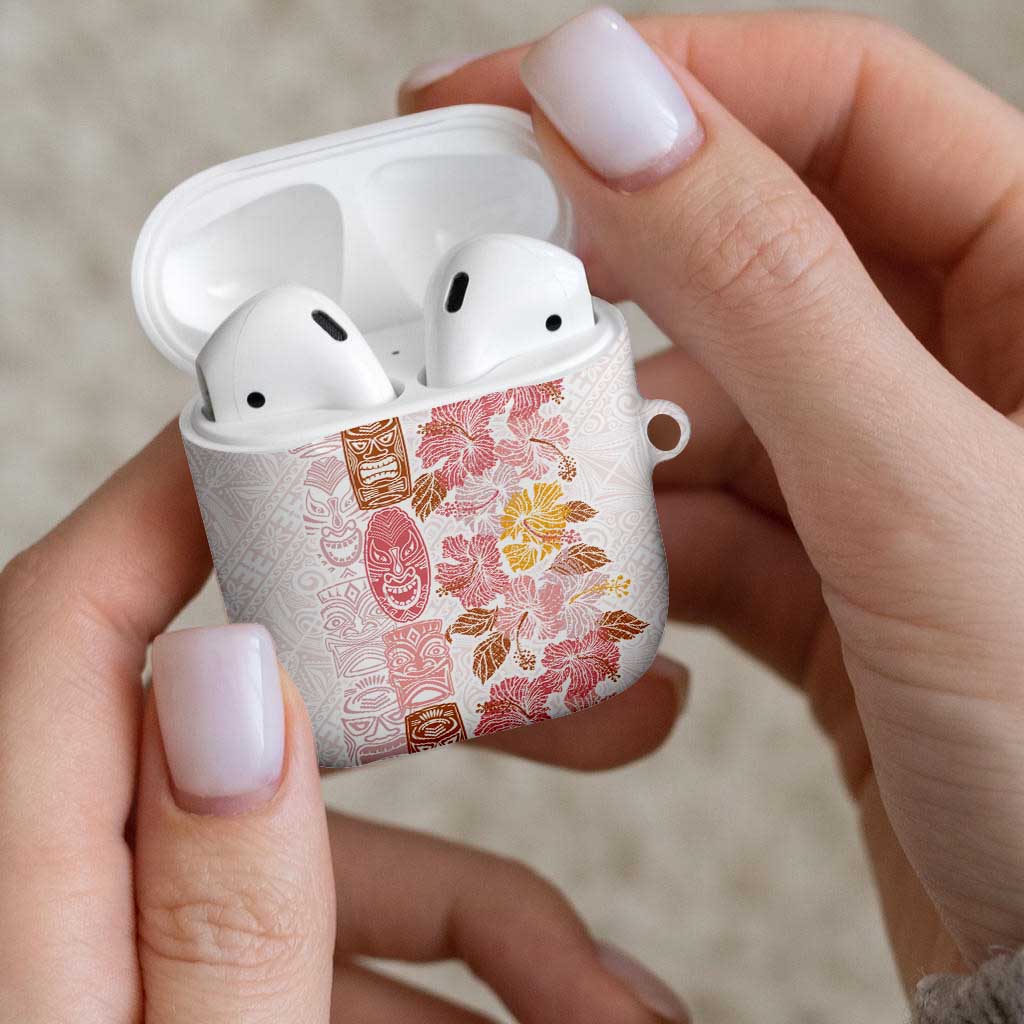 Christmas Aloha Hawaii Tiki AirPods Case Hibiscus Spring Colors LT7 - Polynesian Pride