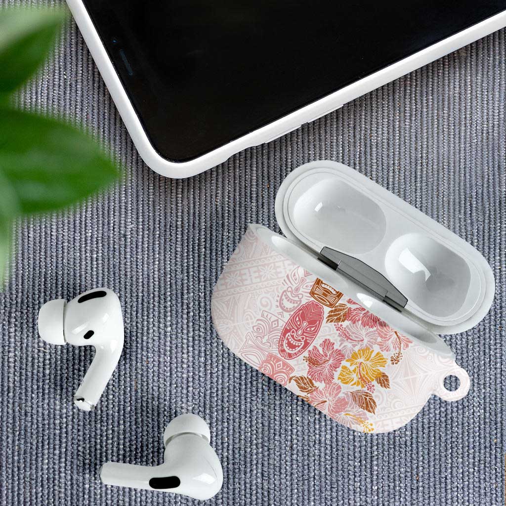 Christmas Aloha Hawaii Tiki AirPods Case Hibiscus Spring Colors LT7 - Polynesian Pride