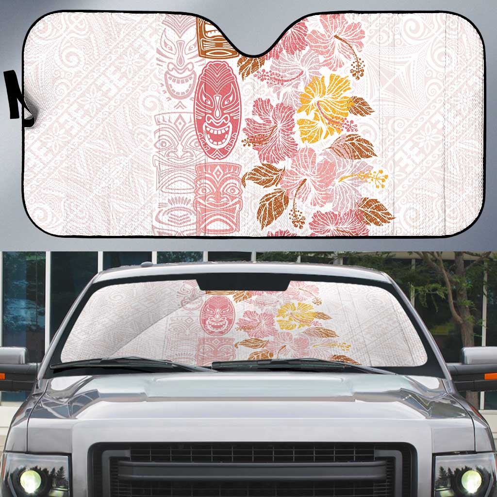 Christmas Aloha Hawaii Tiki Auto Sun Shade Hibiscus Spring Colors LT7 Pink - Polynesian Pride