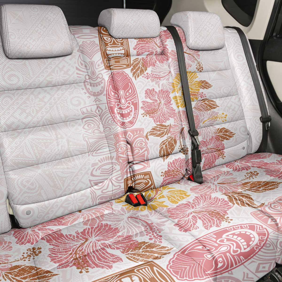 Christmas Aloha Hawaii Tiki Back Car Seat Cover Hibiscus Spring Colors LT7 - Polynesian Pride