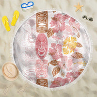 Christmas Aloha Hawaii Tiki Beach Blanket Hibiscus Spring Colors LT7 One Size 150cm Pink - Polynesian Pride