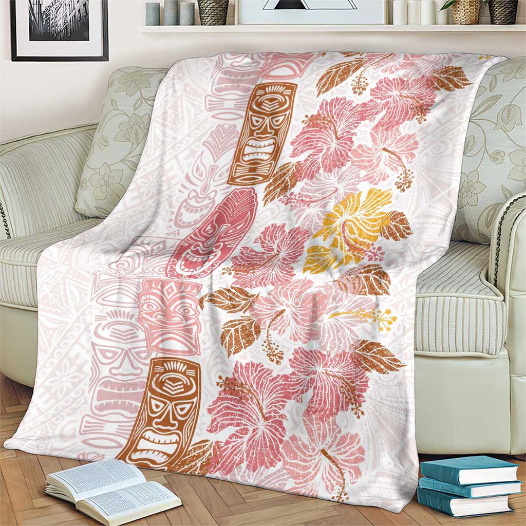 Christmas Aloha Hawaii Tiki Blanket Hibiscus Spring Colors LT7 - Polynesian Pride