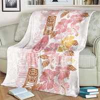 Christmas Aloha Hawaii Tiki Blanket Hibiscus Spring Colors LT7 - Polynesian Pride