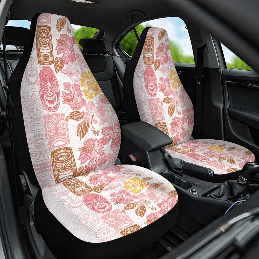 Christmas Aloha Hawaii Tiki Car Seat Cover Hibiscus Spring Colors LT7 One Size Pink - Polynesian Pride