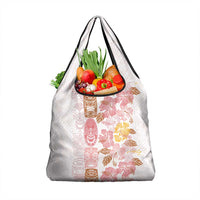 Christmas Aloha Hawaii Tiki Grocery Bag Hibiscus Spring Colors LT7 1-pack One Size Pink - Polynesian Pride