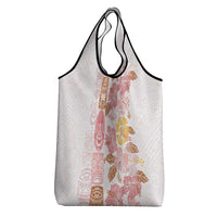 Christmas Aloha Hawaii Tiki Grocery Bag Hibiscus Spring Colors LT7 - Polynesian Pride