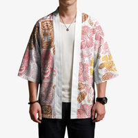 Christmas Aloha Hawaii Tiki Kimono Hibiscus Spring Colors LT7 - Polynesian Pride
