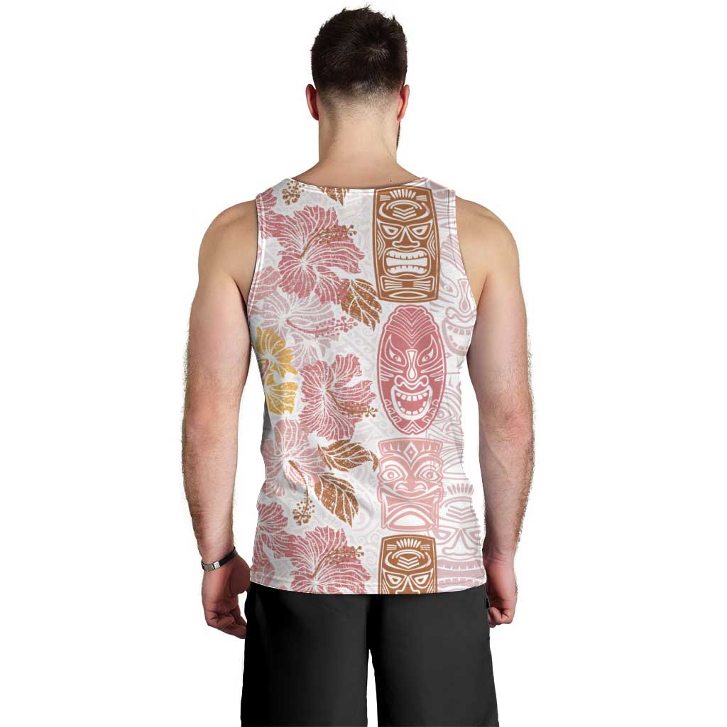 Christmas Aloha Hawaii Tiki Men Tank Top Hibiscus Spring Colors LT7 - Polynesian Pride