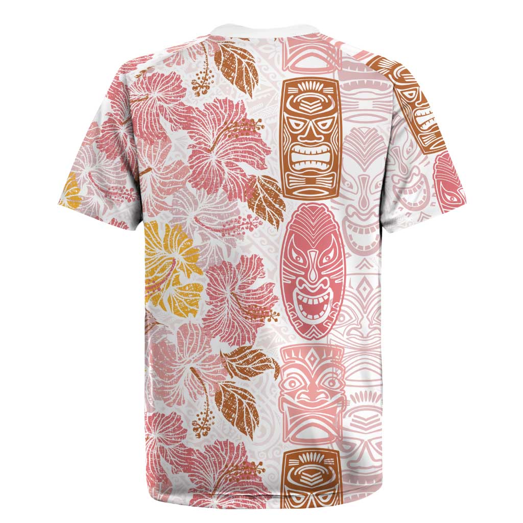 Christmas Aloha Hawaii Tiki Rugby Jersey Hibiscus Spring Colors LT7 - Polynesian Pride