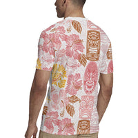 Christmas Aloha Hawaii Tiki Rugby Jersey Hibiscus Spring Colors LT7 - Polynesian Pride