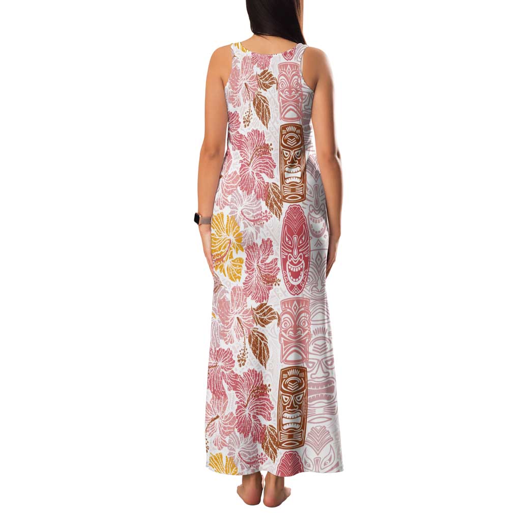 Christmas Aloha Hawaii Tiki Tank Maxi Dress Hibiscus Spring Colors LT7 - Polynesian Pride
