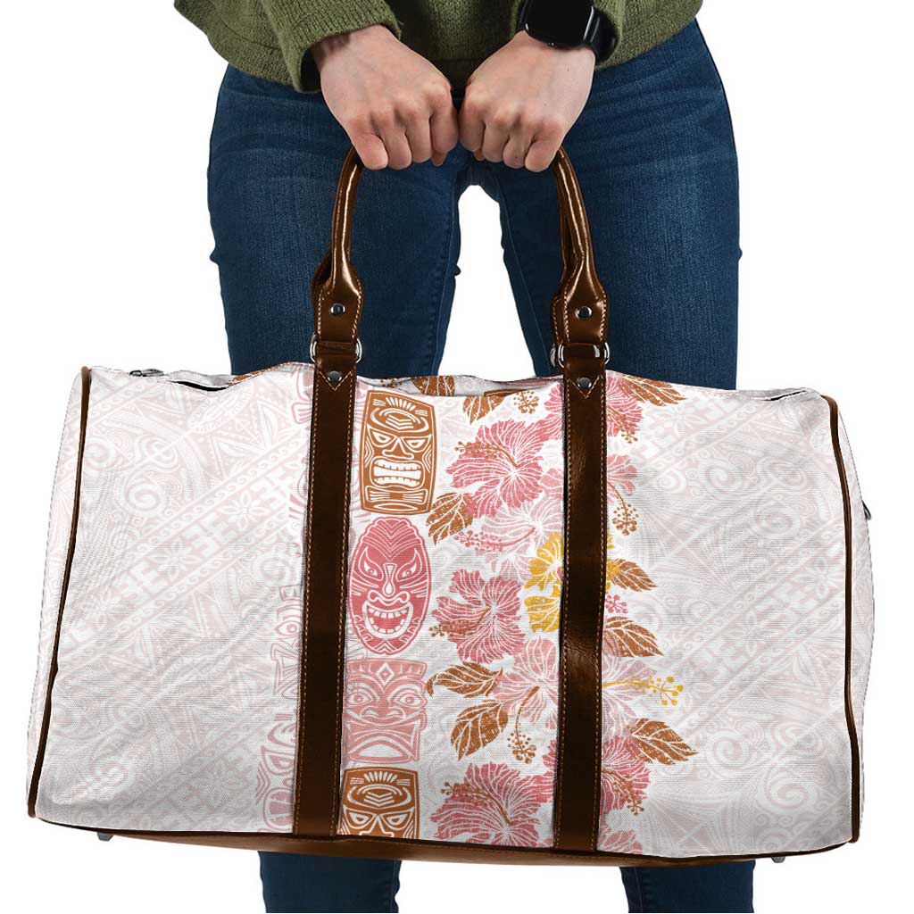 Christmas Aloha Hawaii Tiki Travel Bag Hibiscus Spring Colors LT7 Pink - Polynesian Pride