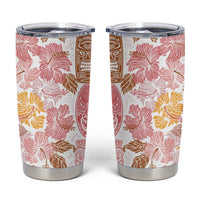 Christmas Aloha Hawaii Tiki Tumbler Cup Hibiscus Spring Colors LT7 Pink - Polynesian Pride
