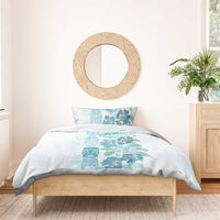 Christmas Aloha Hawaii Tiki Bedding Set Hibiscus Summer Colors LT7 - Polynesian Pride