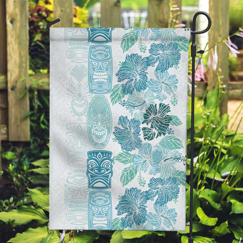 Christmas Aloha Hawaii Tiki Garden Flag Hibiscus Summer Colors LT7 Garden Flag Turquoise - Polynesian Pride