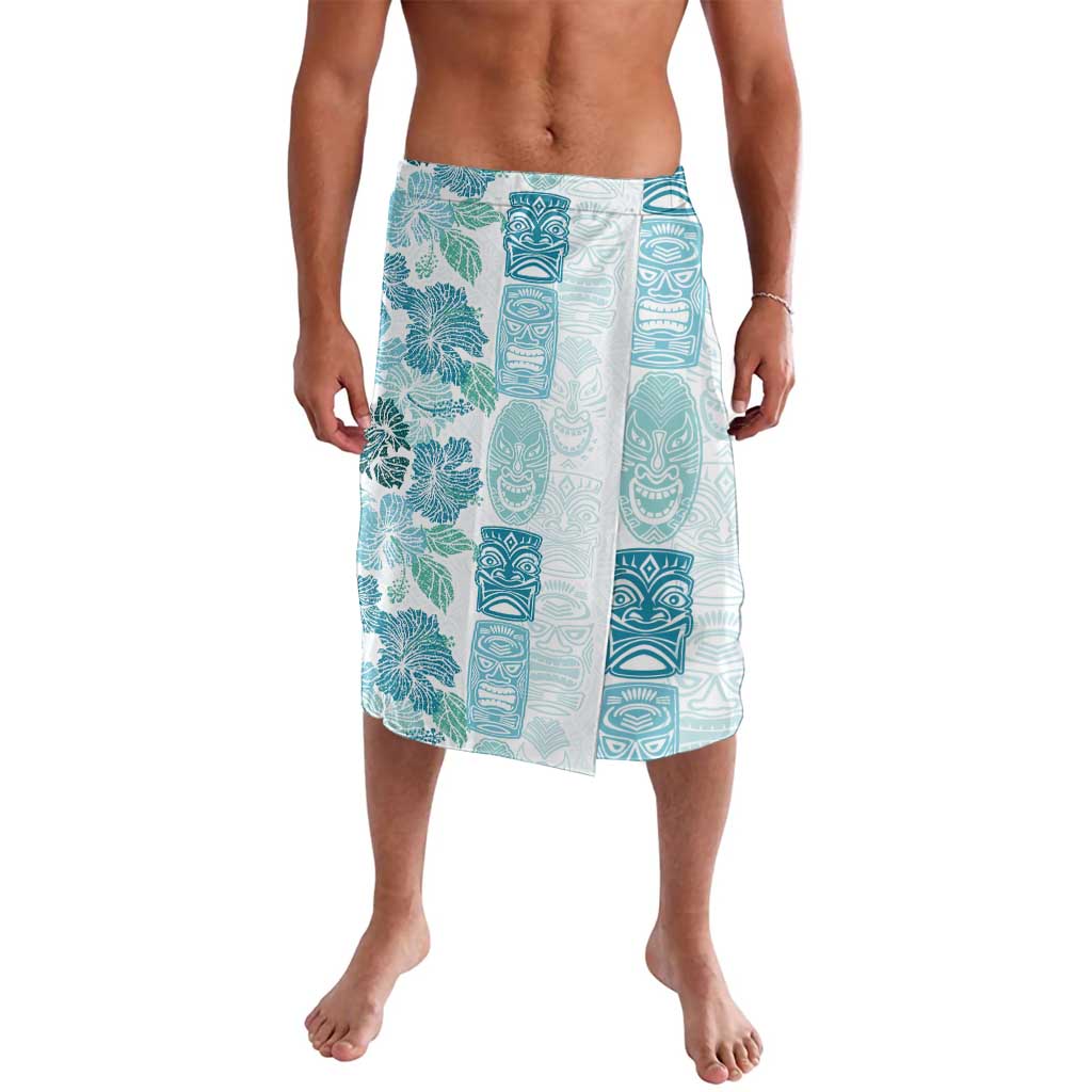 Christmas Aloha Hawaii Tiki Lavalava Hibiscus Summer Colors LT7 Turquoise - Polynesian Pride