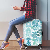 Christmas Aloha Hawaii Tiki Luggage Cover Hibiscus Summer Colors LT7 - Polynesian Pride