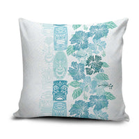 Christmas Aloha Hawaii Tiki Pillow Cover Hibiscus Summer Colors LT7 Turquoise - Polynesian Pride