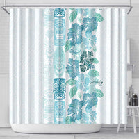 Christmas Aloha Hawaii Tiki Shower Curtain Hibiscus Summer Colors LT7 - Polynesian Pride