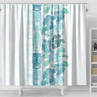 Christmas Aloha Hawaii Tiki Shower Curtain Hibiscus Summer Colors LT7 - Polynesian Pride