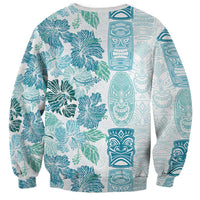 Christmas Aloha Hawaii Tiki Sweatshirt Hibiscus Summer Colors LT7 - Polynesian Pride