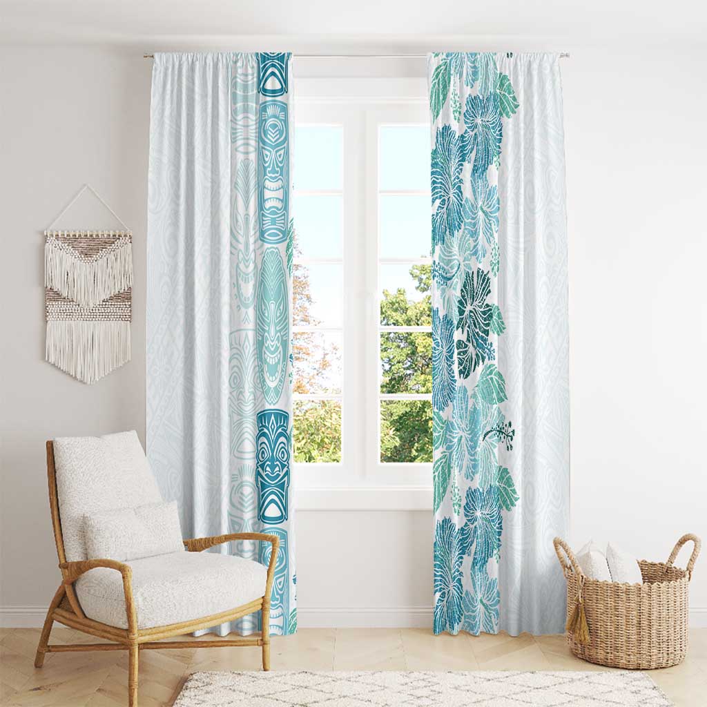 Christmas Aloha Hawaii Tiki Window Curtain Hibiscus Summer Colors LT7 - Polynesian Pride