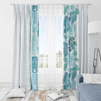 Christmas Aloha Hawaii Tiki Window Curtain Hibiscus Summer Colors LT7 - Polynesian Pride