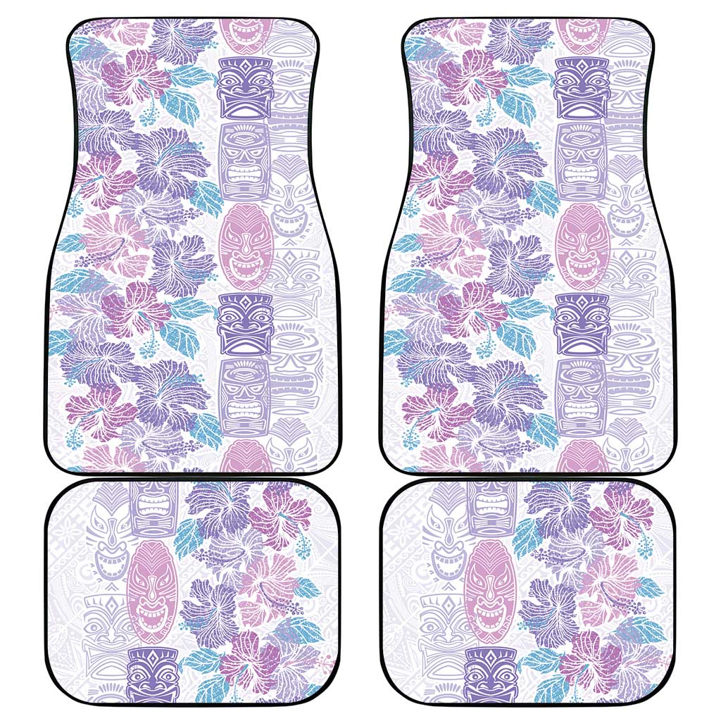 Christmas Aloha Hawaii Tiki Car Mats Hibiscus Winter Colors LT7 - Polynesian Pride